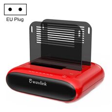 Wavlink ST341U Docking station per disco rigido esterno a doppio alloggiamento Supporto funzione di clonazione offline (spina europea)