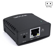 WAVLINK NU72P11 Server di stampa di rete da 100 Mbps Adattatore di alimentazione per stampante di rete USB 2.0 (spina UE)