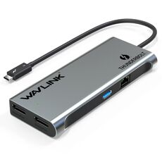 WAVLINK WL-UTD05 Extender multifunzione 4-in-1 da Type-C a DP Thunderbolt 3 Connettore Trasferimento 4K