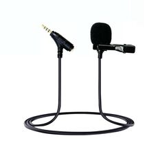 Microfono Lavalier TRRS da 3,5 mm con jack per il monitoraggio degli auricolari, clip-on, 6 m