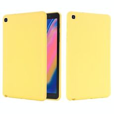 Per Samsung Galaxy Tab una custodia a tavoletta ShockPoof in silicone liquido a colore solido a colore solido (giallo)