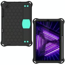 Per Lenovo X306 / X606 / K10 Honeycomb Eva + PC Shock Aound Tablet Case con cinturino (nero + menta verde)