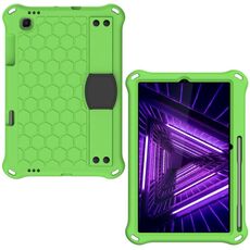 Per Lenovo X306 / X606 / K10 Honeycomb Eva + PC Shock Aound Tablet Case con cinturino (verde + nero)
