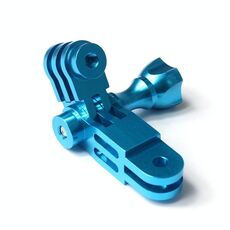 Action Camera Universal Aluminio lega Adattatore a 3 gradi di regolazione a tre gradi (blu)