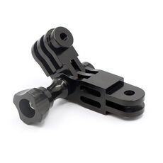 Action Camera Universal Aluminio lega Adattatore a 3 gradi di regolazione a tre gradi (nero)