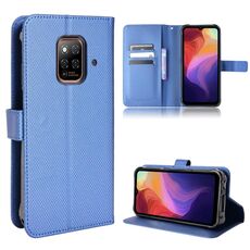 Per Ulefone Power Armatura 14/4 Pro Diamond Texture Leather Case (blu)
