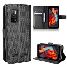 Per Ulefone Armor X10 / X10 Pro Diamond Texture in pelle Custodia (Nero)