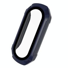 Per Xiaomi Mi Band 6/5/4/3 PC + Glass Watch temperato (inchiostro blu)