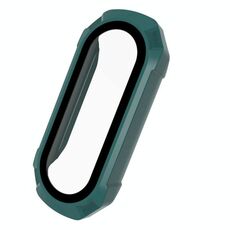Per Xiaomi Mi Band 6/5/4/3 PC + Custodia di orologio in vetro temperato (Greeno ago di pino)