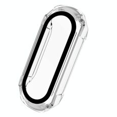 Per Xiaomi Mi Band 6/5/4/3 PC + Custodia di vetro temperato (trasparente)