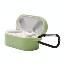 Per OnePlus Buds N Wireless Earphone Silicone Protective Case con gancio (verde)
