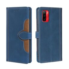 Per ulefone Nota 12p Stitching Shind Frent Magnetic Flip PU Orizzontale Case in pelle (blu)