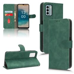 Per Nokia G22 Custodia per cellulare in pelle con vibrazione magnetica Skin Feel (verde)