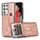 Per Samsung Galaxy S21 Ultra 5G Custodia per il portafoglio per il portafoglio del canale del polso (rosa oro) Per Samsung Galaxy S21 Ultra 5G Custodia per il portafoglio per il portafoglio del canale del polso (rosa oro)