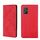 Per Asus Zenfone 8 Skin Feel Magnetic Flip Leth Phone Case (rosso)