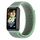 Per Huawei Band 7 Nylon Loop Buckle Watch Band (Blue Sea Green)