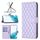 Per Samsung Galaxy S22 5G Diamond Lattice Wallet Flip Phone Case (Purple)