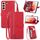 Per Samsung Galaxy S21 Ultra 5G Custodia per il telefono in pelle shock floer -resistenti (rosso) Per Samsung Galaxy S21 Ultra 5G Custodia per il telefono in pelle shock floer -resistenti (rosso)