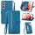 Per Samsung Galaxy S21 Ultra 5G Custodia per il telefono in pelle shock floer -resistente (blu) Per Samsung Galaxy S21 Ultra 5G Custodia per il telefono in pelle shock floer -resistente (blu)