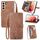 Per Samsung Galaxy S21 Ultra 5G Custodia per il telefono in pelle shock floer -resistente (Brown) Per Samsung Galaxy S21 Ultra 5G Custodia per il telefono in pelle shock floer -resistente (Brown)