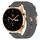 Per onore orologio GS 3 22mm Nylon Woven Watch Band (grigio scuro)