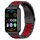 Per Huawei Watch Fit 2 Cinturino in acciaio inossidabile con tre perline (nero rosso) Per Huawei Watch Fit 2 Cinturino in acciaio inossidabile con tre perline (nero rosso)