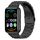 Per Huawei Watch Fit 2 Cinturino in acciaio inossidabile con tre perline (nero) Per Huawei Watch Fit 2 Cinturino in acciaio inossidabile con tre perline (nero)
