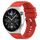 Per Huawei Watch GT 42mm/46mm / GT2 46mm 22mm Cinturino in silicone con testa sporgente Fibbia argento (rosso) Per Huawei Watch GT 42mm/46mm / GT2 46mm 22mm Cinturino in silicone con testa sporgente Fibbia argento (rosso)
