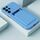Per Samsung Galaxy S22 Ultra 5G Skin Feel card a contrasto con bottone di colore TPU Cassa del telefono TPU (Sky Blue) Per Samsung Galaxy S22 Ultra 5G Skin Feel card a contrasto con bottone di colore TPU Cassa del telefono TPU (Sky Blue)