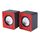 Altoparlante cablato del computer del mini cellulare USB, non supporta la sintonizzazione (rossa)