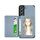 Per Samsung Galaxy S22 5G Porta carte magnetica in fibra di carbonio TPU + Caso (blu) Per Samsung Galaxy S22 5G Porta carte magnetica in fibra di carbonio TPU + Caso (blu)