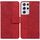 Per Samsung Galaxy S21 Ultra 5G Cassa del telefono in pelle geometrica geometrica (rosso) Per Samsung Galaxy S21 Ultra 5G Cassa del telefono in pelle geometrica geometrica (rosso)