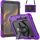 Per Samsung Galaxy Tab S8 11 pollici SM-X700 Custodia in silicone + PC tablet con tracolla (viola + nero)