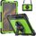 Per Samsung Galaxy Tab S8 + 12,4 pollici SM-X800 Silicone + PC Tablet Case con tracolla (nero + verde giallo) Per Samsung Galaxy Tab S8 + 12,4 pollici SM-X800 Silicone + PC Tablet Case con tracolla (nero + verde giallo)