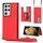 Per Samsung Galaxy S21 Ultra 5G Cross-Body Square Doppia Fibbia Flip Scheda Borsa TPU + Custodia in PU con slot per schede e portafoglio e foto e cinturino (rosso) Per Samsung Galaxy S21 Ultra 5G Cross-Body Square Doppia Fibbia Flip Scheda Borsa TPU + Custodia in PU con slot per schede e portafoglio e foto e cinturino (rosso)