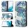 Per Samsung Galaxy S22 5G Pattern di disegno colorato Invisibile Magnetico MAGNETIC BIGLIP PELLE Custodia in pelle con supporto e carte Slot & Portafoglio (foglia blu) Per Samsung Galaxy S22 5G Pattern di disegno colorato Invisibile Magnetico MAGNETIC BIGLIP PELLE Custodia in pelle con supporto e carte Slot & Portafoglio (foglia blu)