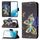 Per Samsung Galaxy S22 5G colorato modello di disegno orizzontale flip custodia in pelle con supporto e carta slot e portafoglio (Big Butterfly)