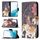 Per Samsung Galaxy S22 5G Pattern colorato modello di disegno orizzontale flip custodia in pelle con supporto e carte slot e portafoglio (fiori elefanti) Per Samsung Galaxy S22 5G Pattern colorato modello di disegno orizzontale flip custodia in pelle con supporto e carte slot e portafoglio (fiori elefanti)