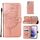Per Samsung Galaxy S22 5G Cassa del telefono in pelle a farfalla in rilievo con titolare e carta Slot & Portafoglio e cordino (oro rosa) Per Samsung Galaxy S22 5G Cassa del telefono in pelle a farfalla in rilievo con titolare e carta Slot & Portafoglio e cordino (oro rosa)