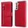Per Samsung Galaxy S22 5G texture di vitello con cerniera custodia orizzontale flip custodia cellulare (rosso) Per Samsung Galaxy S22 5G texture di vitello con cerniera custodia orizzontale flip custodia cellulare (rosso)