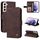 Per Samsung Galaxy S22 Skin Feel Life Tree Tree Metal Bull Horizontal flip custodia in pelle (marrone) Per Samsung Galaxy S22 Skin Feel Life Tree Tree Metal Bull Horizontal flip custodia in pelle (marrone)