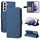 Per Samsung Galaxy S22 Skin Feel Life Tree Tree Metal Bull Horizontal flip custodia cellulare (blu) Per Samsung Galaxy S22 Skin Feel Life Tree Tree Metal Bull Horizontal flip custodia cellulare (blu)