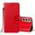 Per Samsung Galaxy S22 5G Cassa del telefono in pelle massello con supporto e carta Slot & Portafoglio e cordino (rosso) Per Samsung Galaxy S22 5G Cassa del telefono in pelle massello con supporto e carta Slot & Portafoglio e cordino (rosso)