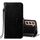 Per Samsung Galaxy S22 5G Cassa del telefono in pelle massello con supporto e carte Slot & Portafoglio e cordino (nero) Per Samsung Galaxy S22 5G Cassa del telefono in pelle massello con supporto e carte Slot & Portafoglio e cordino (nero)
