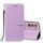 Per Samsung Galaxy S22 + 5G Cassa del telefono in pelle massello con supporto e carte e portafoglio e cordino (viola) Per Samsung Galaxy S22 + 5G Cassa del telefono in pelle massello con supporto e carte e portafoglio e cordino (viola)