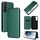 Per Samsung Galaxy S22 texture in fibra di carbonio in fibra di carbonio magnetica custodia in pelle flip (verde) Per Samsung Galaxy S22 texture in fibra di carbonio in fibra di carbonio magnetica custodia in pelle flip (verde)