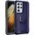 Per Samsung Galaxy S21 Ultra 5G 3 in 1 PC + Cassa del telefono TPU con porta anello (blu navy) Per Samsung Galaxy S21 Ultra 5G 3 in 1 PC + Cassa del telefono TPU con porta anello (blu navy)