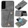 Per Samsung Galaxy S22 5G Doppio fibbia PU + TPU Cassa del telefono magnetico (grigio) Per Samsung Galaxy S22 5G Doppio fibbia PU + TPU Cassa del telefono magnetico (grigio)