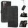 Per Samsung Galaxy S21 Ultra 5G Self cubic Self Case in pelle flip in pelle (nero) Per Samsung Galaxy S21 Ultra 5G Self cubic Self Case in pelle flip in pelle (nero)