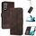 Per Samsung Galaxy S22 5G cubic self sento custodia in pelle flip (caffè scuro) Per Samsung Galaxy S22 5G cubic self sento custodia in pelle flip (caffè scuro)